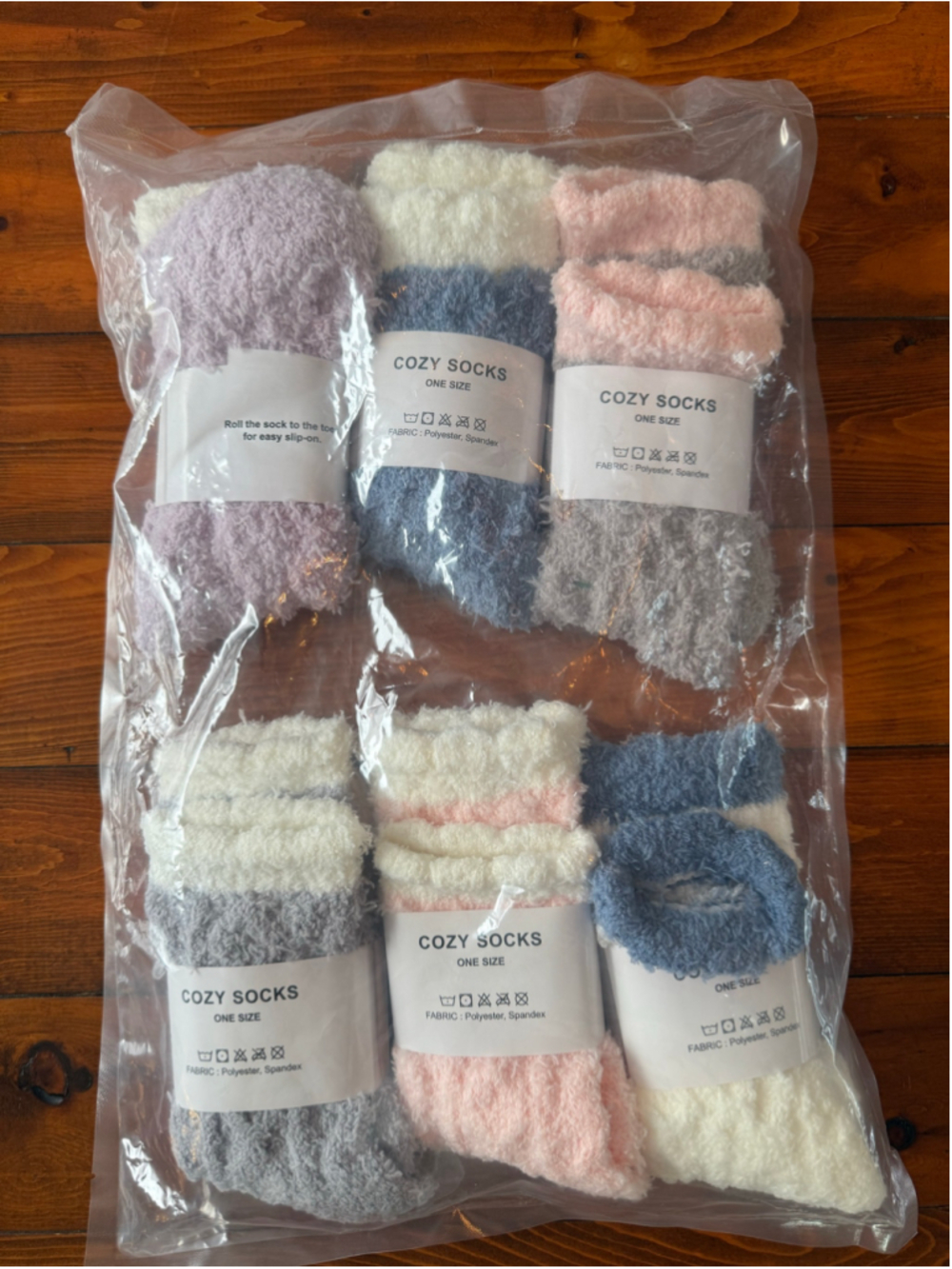 Women's Unbranded Cozy Socks One Size Multi-color Set